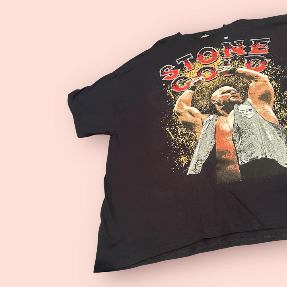 NWT Men's 5X Black WWE Legends Stone Cold Steve Austin Graphic Tee - Picture 2 of 8